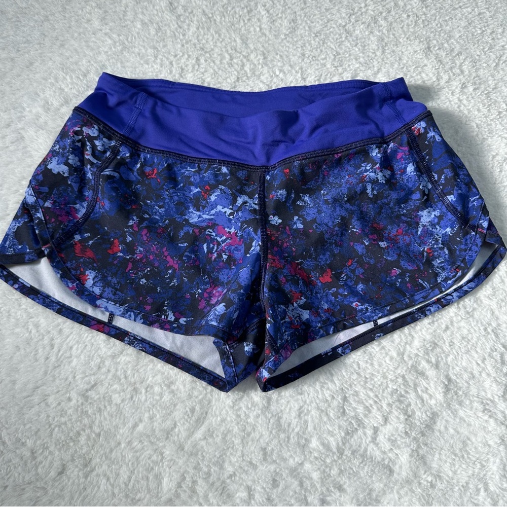 Ivivva Purple floral speed up Shorts size 12